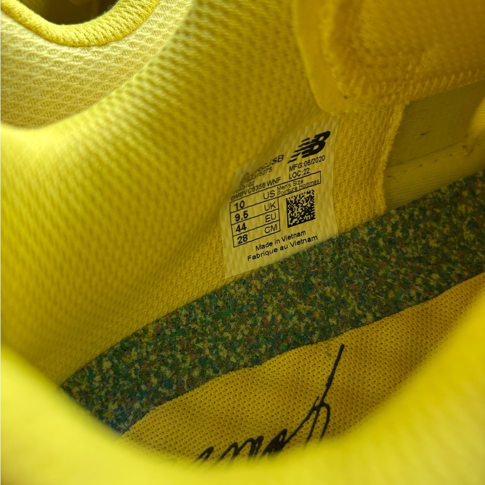 New Balance Vision Racers Yellow Sneakers - Picture 7 of 9